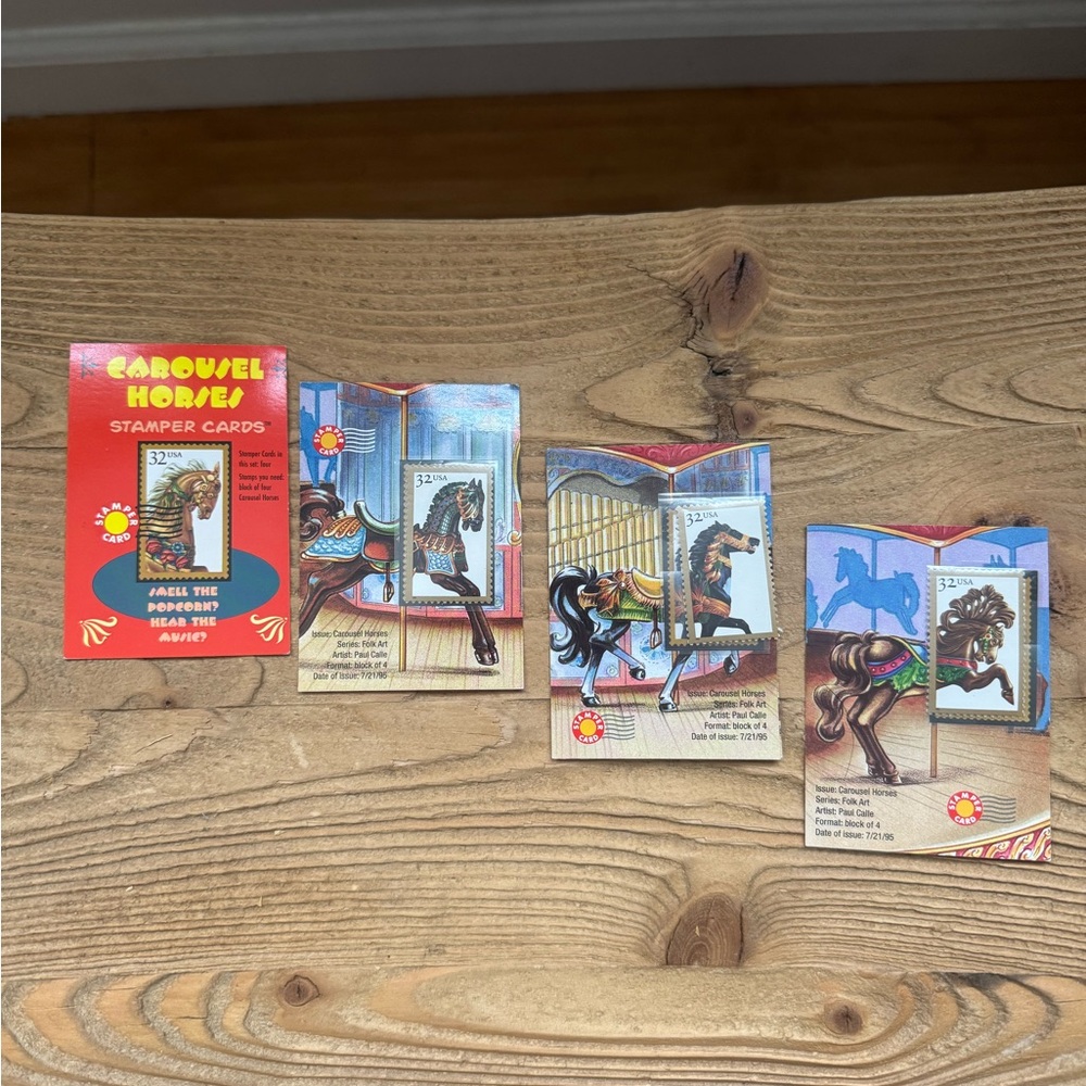 Carousel Horse Stamper Cards Set